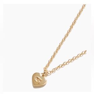 Coach Gold Heart Charm Necklace